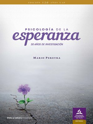 cover image of Psicología de la esperanza